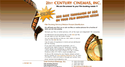 Desktop Screenshot of 21stcenturycinemas.com