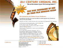 Tablet Screenshot of 21stcenturycinemas.com